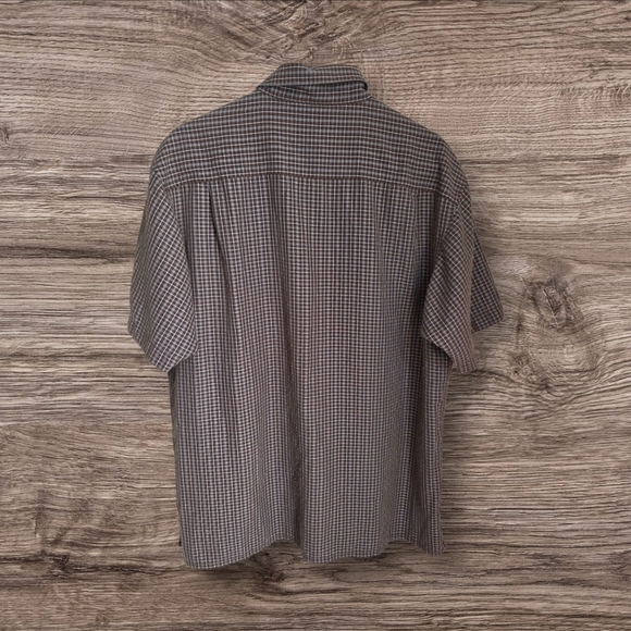 ⭐️Joseph & Feiss Brown Casual Button Down Shirt Size XL - Picture 2 of 5